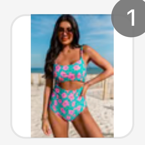 Pink lily cut out one piece - Picture 5 of 6